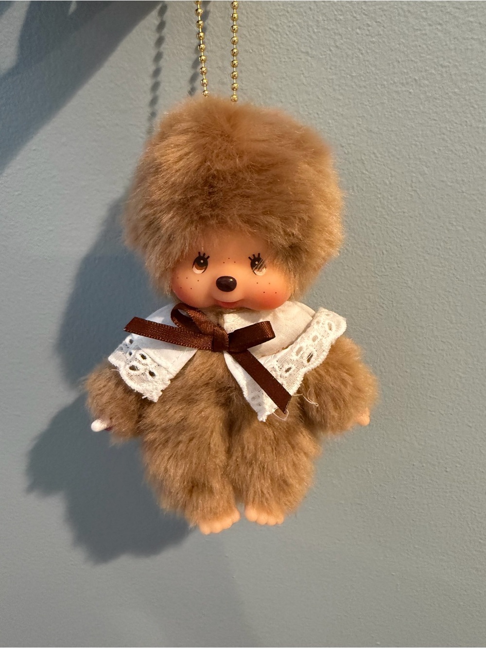 Monchhichi Sweet Brown Plush Keychain